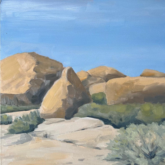 Desert Sculpture Original Oil Painting