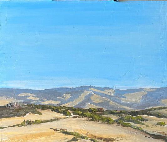Cascade Siskiyou Crest Original Plein Air Oil Painting