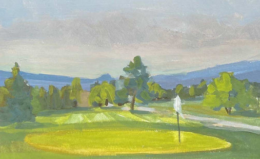 Oak Knoll Golf Course, Ashland Oregon Original Plein Air Painting