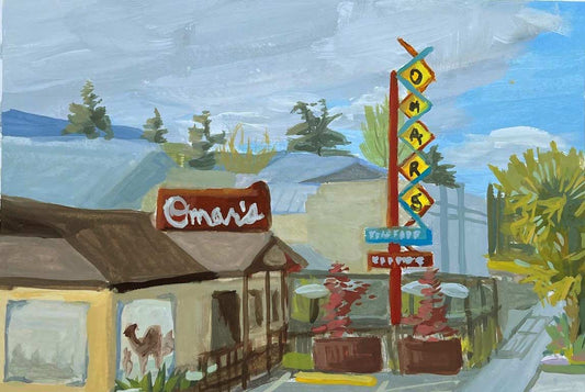 Omar's Restaurant - Original Plein Air Painting